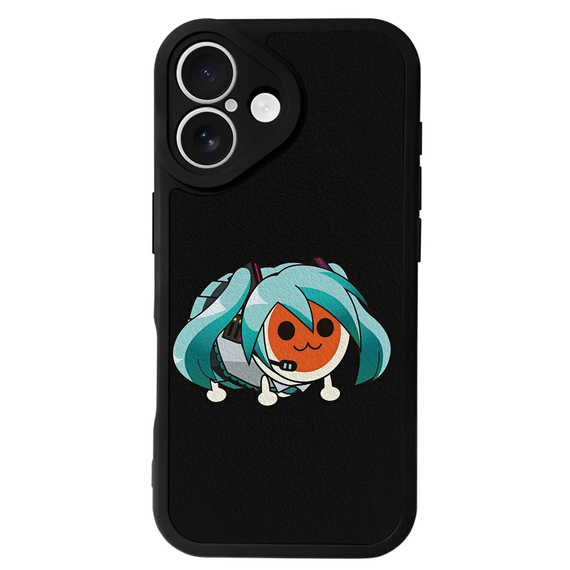 太鼓の達人 グッズ - IPhone 16シリーズ対応 ・ シリコンスマホケース ・ レザー調 ・ 高精度フィット ・ 耐衝撃 ・ ワイヤレス充電対応 ・ 精密カット